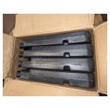 Artpuch 4 Pc Square Offset Cantilever Umbrella Base, Black