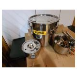 VEVOR Alcohol Home Brewing Still 5 Gal Water Alcohol Distiller Copper Tube