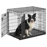 Ultima Pro (Professional Series & Most Durable MidWest Dog Crate) Extra-Strong Double Door Folding Metal Dog Crate