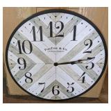 First Time & Co. 20" Farmhouse Wallclock