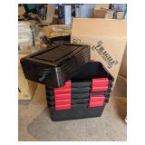 Set of 5 Iris Storage Containers with Locking Lids