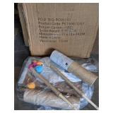 2 Level Cat Scratch Post with Toys & Pet Fusion 20 LB Food Storage Container