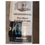 Ultima Pro (Professional Series & Most Durable MidWest Dog Crate) Extra-Strong Double Door Folding Metal Dog Crate