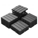 Interlocking 12" x 12" Snap Together Outdoor Tiles