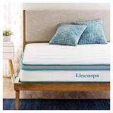 Linenspa 8" Spring and Memory Foam Hybrid Mattress, Twin