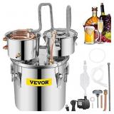 VEVOR Alcohol Home Brewing Still 5 Gal Water Alcohol Distiller Copper Tube