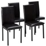 Set of 4 Simpol Home Chairs, Black