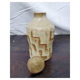 Stoneware Jar With Stopper