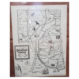 Framed Map Of The Cherokee Nation