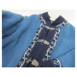 Vintage Fjord Fashion Winter Nordic Wool Sweater - Blue