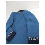 Vintage Fjord Fashion Winter Nordic Wool Sweater - Blue