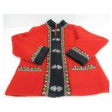 Vintage Fjord Fashion Winter Nordic Wool Sweater - Red
