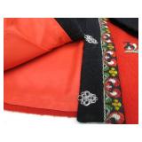 Vintage Fjord Fashion Winter Nordic Wool Sweater - Red