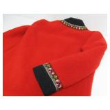 Vintage Fjord Fashion Winter Nordic Wool Sweater - Red