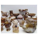 Beautiful Collection of Vintage IMPERIAL "Caramel" Slag Glass