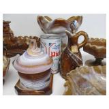 Beautiful Collection of Vintage IMPERIAL "Caramel" Slag Glass