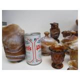 Beautiful Collection of Vintage IMPERIAL "Caramel" Slag Glass