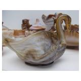 Beautiful Collection of Vintage IMPERIAL "Caramel" Slag Glass