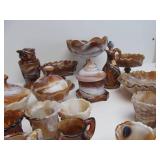 Beautiful Collection of Vintage IMPERIAL "Caramel" Slag Glass