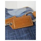 Genuine COACH Leather & Denim Purse