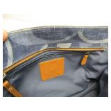 Genuine COACH Leather & Denim Purse