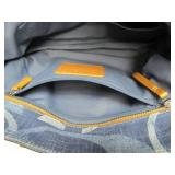Genuine COACH Leather & Denim Purse