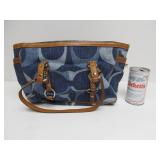 Genuine COACH Leather & Denim Purse