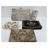 Lot of 4 Vintage Beaded Purses