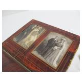 Excellent Antique Victorian Photo Album w/Stand