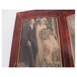 Excellent Antique Victorian Photo Album w/Stand