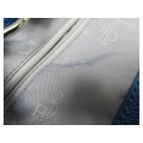2 Larger Genuine Leather Designer Blue Purses - Cole Haan & Rebecca Minkoff