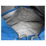 2 Larger Genuine Leather Designer Blue Purses - Cole Haan & Rebecca Minkoff