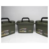 3 New or Like-New FLAMBEAU 14" Dry Boxes