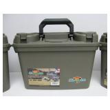 3 New or Like-New FLAMBEAU 14" Dry Boxes