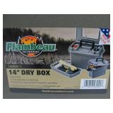 3 New or Like-New FLAMBEAU 14" Dry Boxes