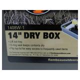 3 New or Like-New FLAMBEAU 14" Dry Boxes