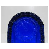 Lot of 4 Vintage BOYD Cobalt Blue Glass Items