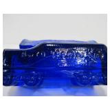 Vintage BOYD Cobalt Blue Glass Train Set