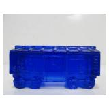 Vintage BOYD Cobalt Blue Glass Train Set