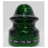 McLaughlin-20 Emerald Green CD 164 Glass Insulator