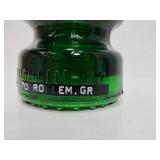 McLaughlin-20 Emerald Green CD 164 Glass Insulator