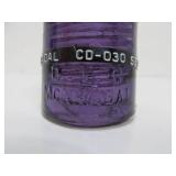 B.T.C. Montreal Canada (MCANADAL) Royal Purple Glass Insulator