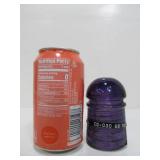 B.T.C. Montreal Canada (MCANADAL) Royal Purple Glass Insulator