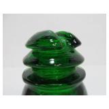 Antique Hemingray 43 CD 214 "7up" Green Glass Insulator