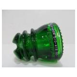 Antique Hemingray 43 CD 214 "7up" Green Glass Insulator
