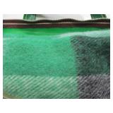 Unused Vintage FARIBO Woolen Mills Wool Blanket & Winona Knits Wool Mittens