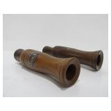 Pair of Like-New OLT Walnut Model #66 Duck Call
