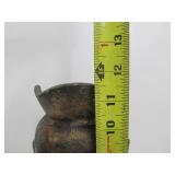 Vintage Cast Metal Buddha Head on Stand
