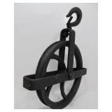 Antique Iron Industrial Rope Pulley