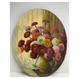 Original Oil on Canvas Floral Still Life Painting by Western American Artist Leonard Lopp (1888-1974)
